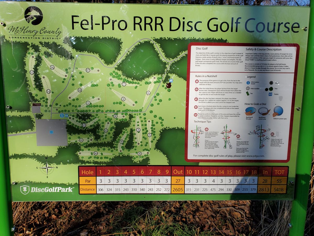 FelPro RRR DiscGolfPark Cary, IL UDisc Disc Golf Course Directory