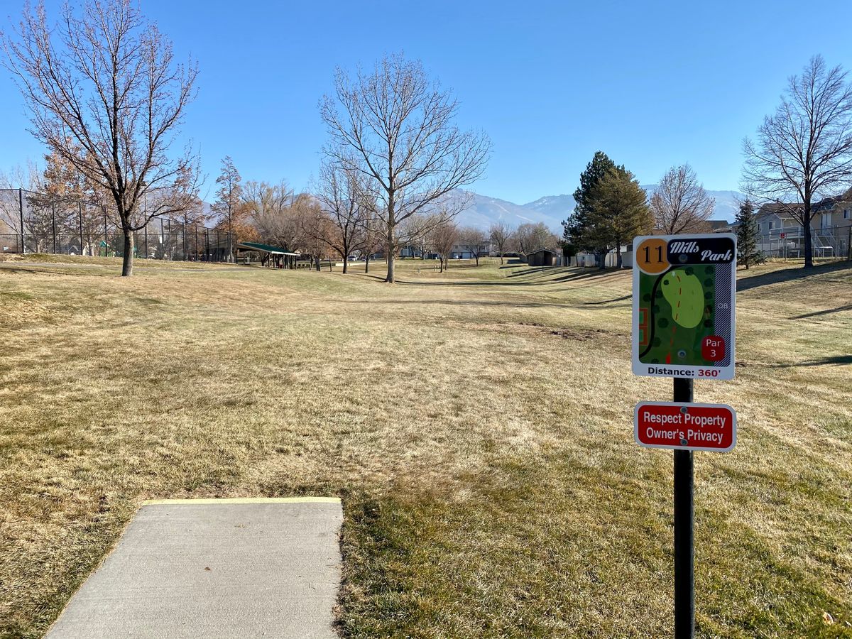 Mills Park Woods Cross, UT UDisc Disc Golf Course Directory