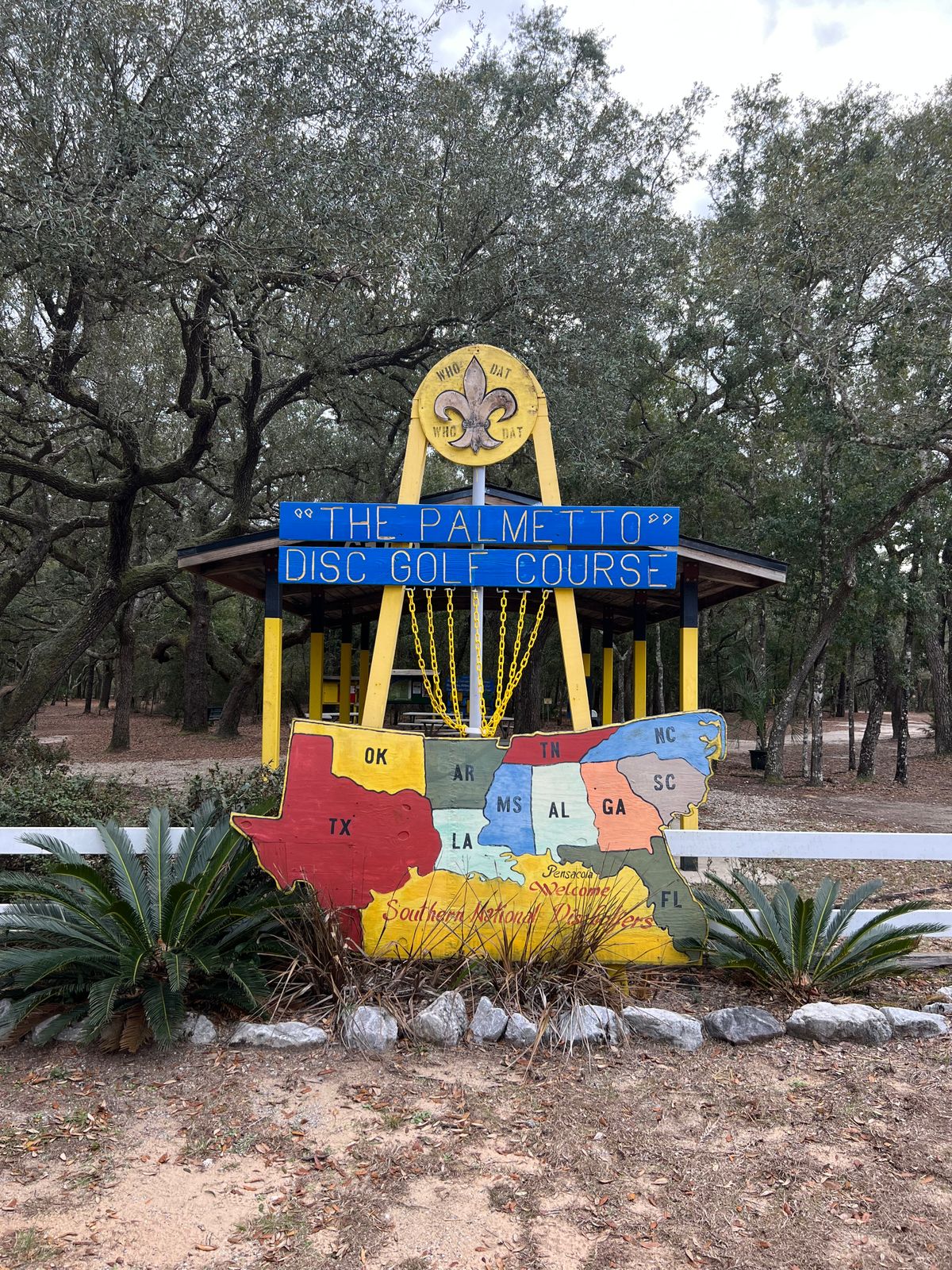 Palmetto at Blue Angel Park Pensacola, FL UDisc Disc Golf Course