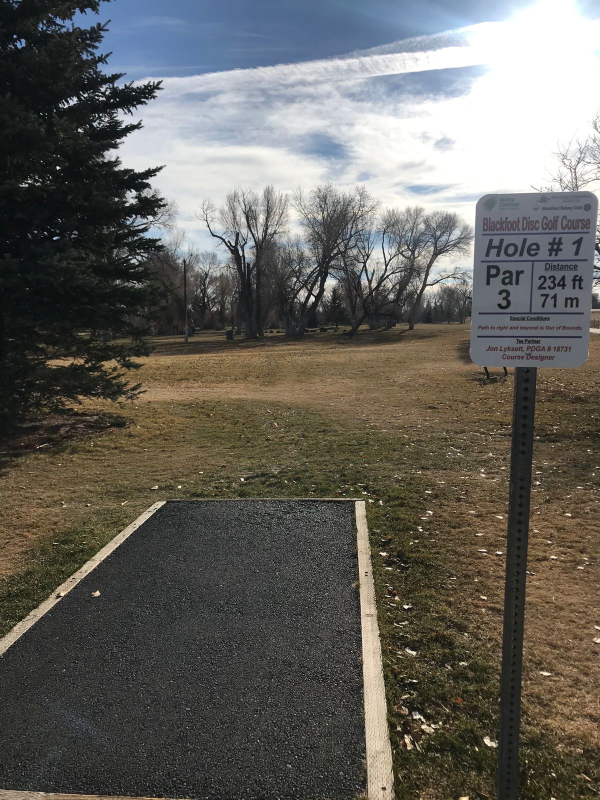 Blackfoot Disc Golf Course Blackfoot, ID UDisc Disc Golf Course