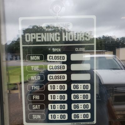 Store hours
