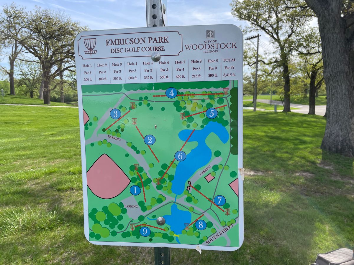 Emricson Park Woodstock, IL UDisc Disc Golf Course Directory