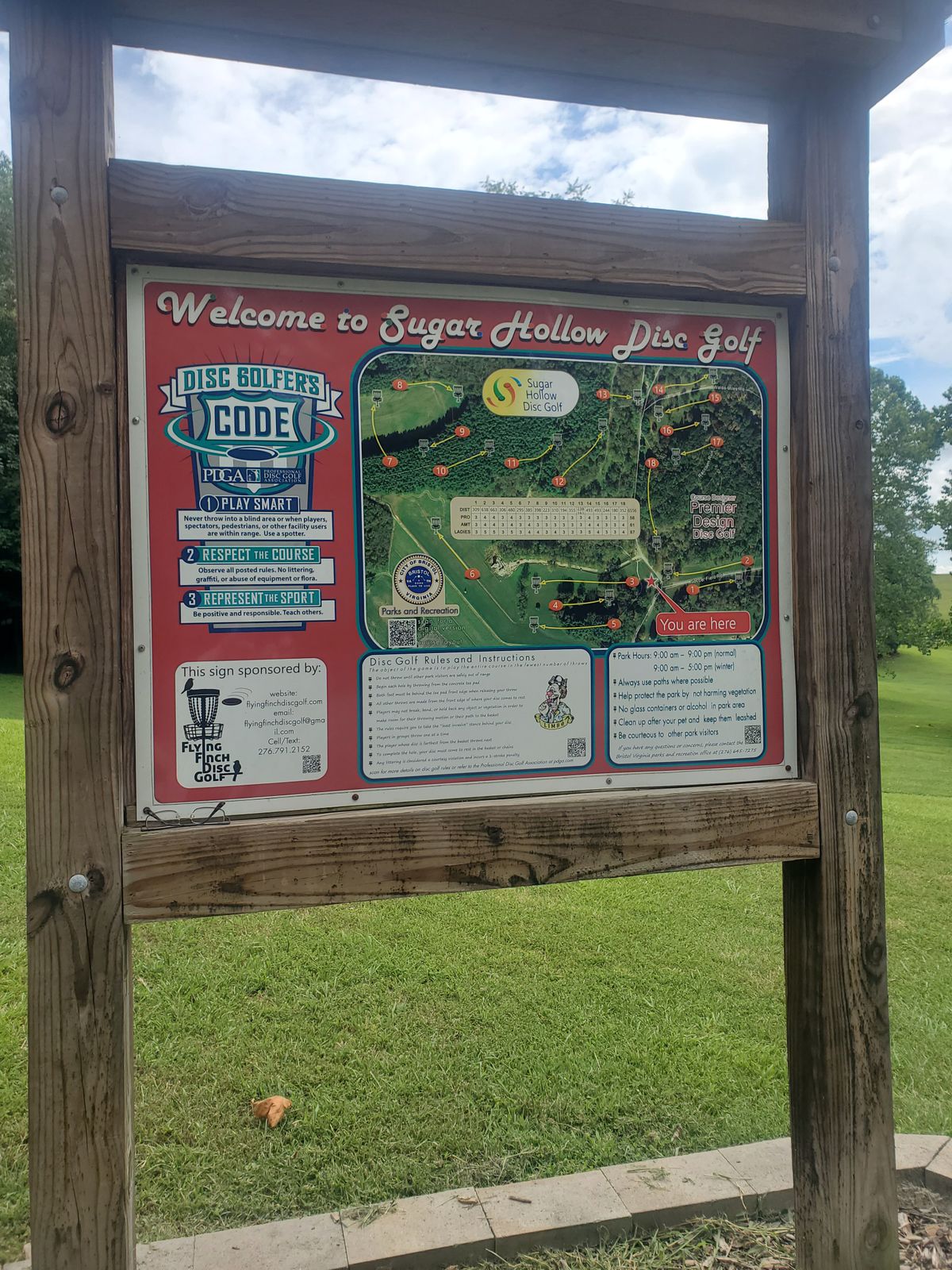 Sugar Hollow Bristol, VA UDisc Disc Golf Course Directory