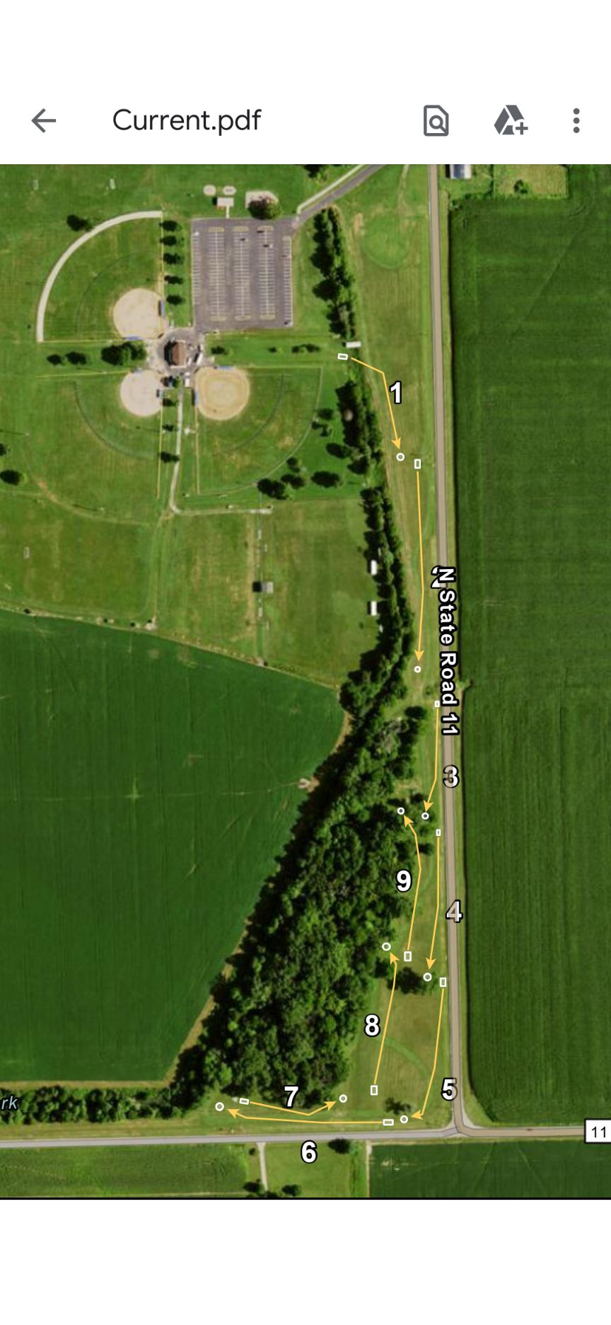 Freeman Field Recreational Complex Seymour, IN UDisc Disc Golf