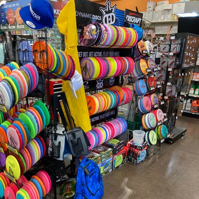 Great selection, innova, trilogy and just recently added discraft