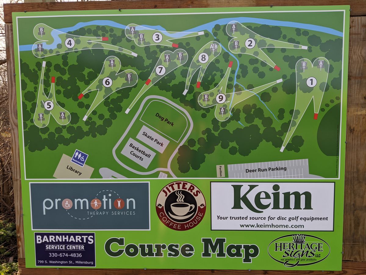 Deer Run Park Millersburg, OH UDisc Disc Golf Course Directory