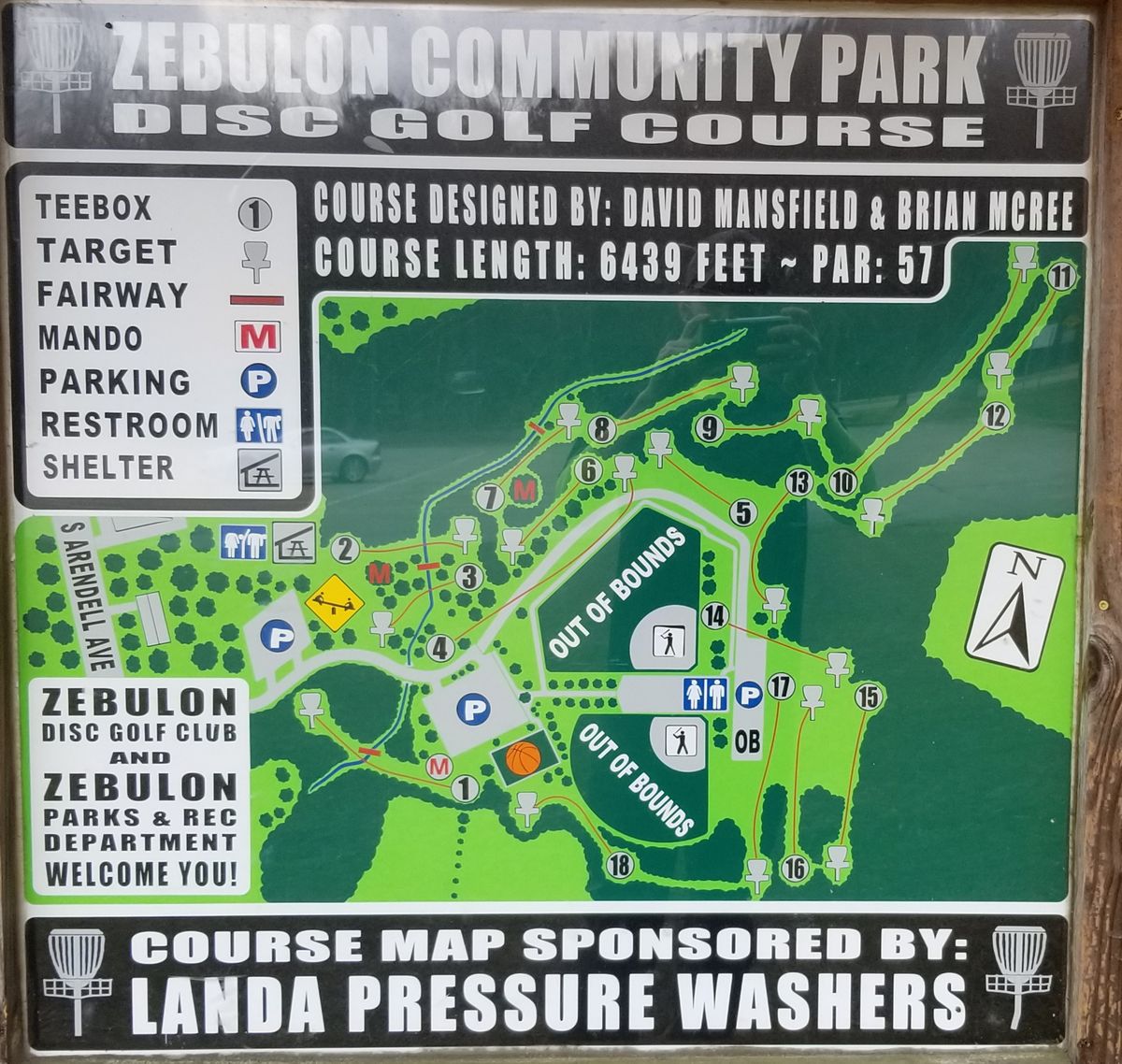 Zebulon Community Park Zebulon, NC UDisc Disc Golf Course Directory