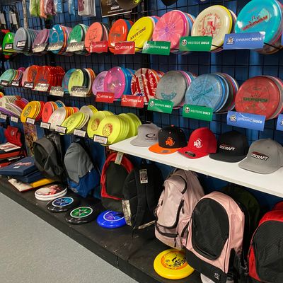 new discs hats and bags
