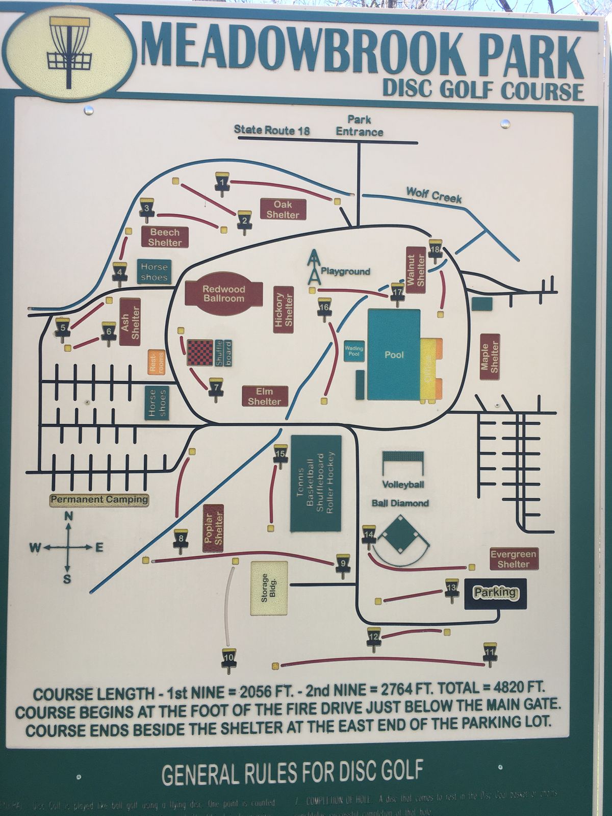 Meadowbrook Park OH UDisc Disc Golf Course Directory