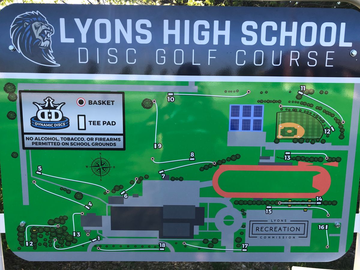 Lyons High School Lyons, KS UDisc Disc Golf Course Directory UDisc